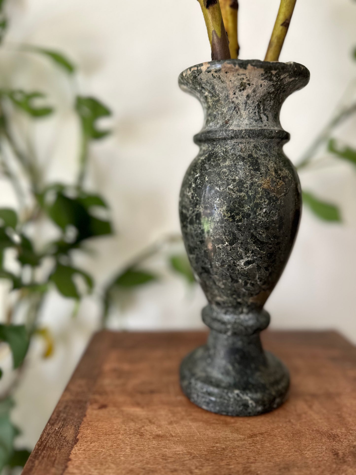 Black Stone Table Vase