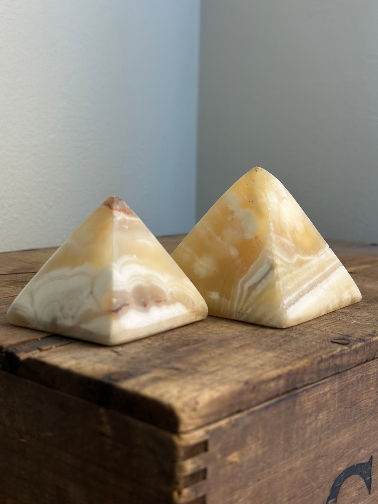 Onyx Pyramid Paperweights